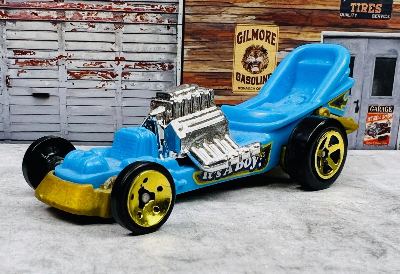 🔥🔥Hot Wheels Diaper Dragger Its A Boy Blue HW Metro Diecast 1:64 H17🔥🔥