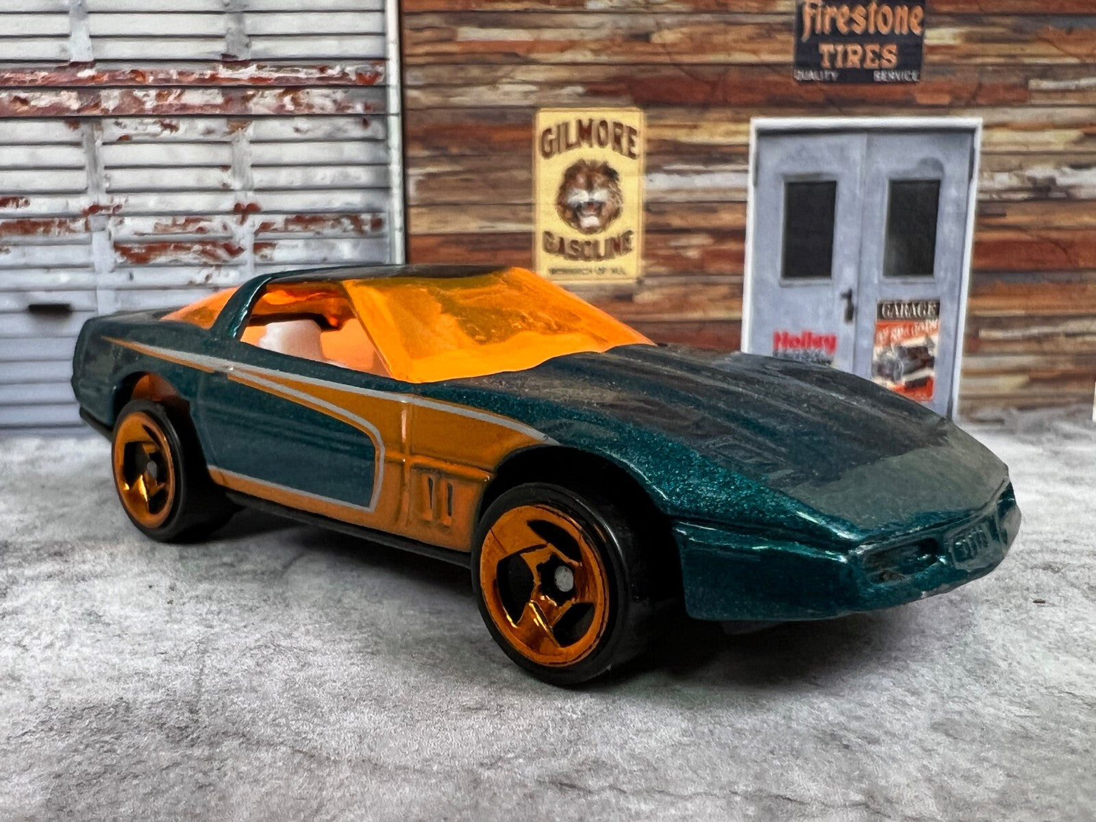 🔥🔥🔥Vintage 1981 Hot Wheels Corvette Orange and Turquoise C3🔥🔥🔥