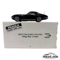 🦅🦅Danbury Mint 1963 Chevrolet Corvette Sting Ray Coupe Black 1/24 C2🦅🦅