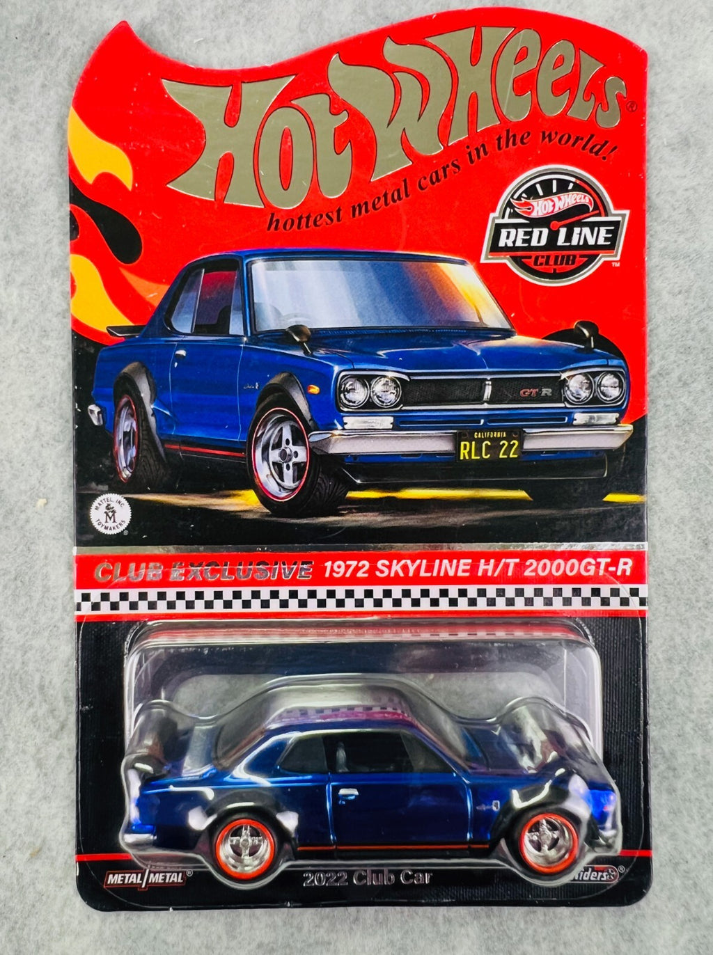 🎌🎌Hot Wheels 1972 Skyline H/T 2000GT-R RLC Exclusive Red Line Club Car H29🎌🎌