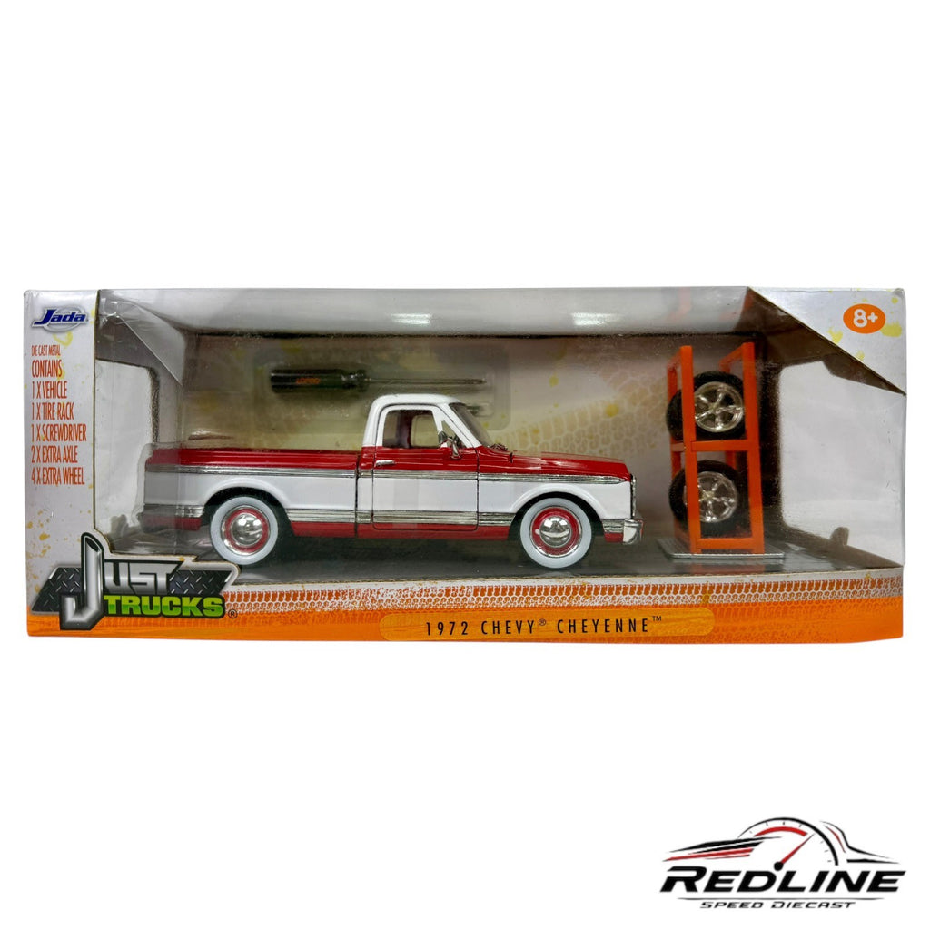 🇺🇸Jada Just Trucks 1972 Chevrolet Cheyenne Red/White 1:24🇺🇸