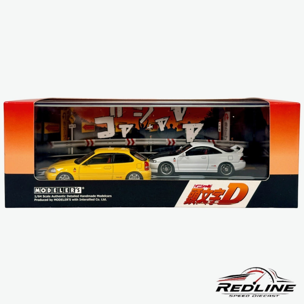 🎌INITIAL D SET VOL.9 DAIKI NINOMIYA Civic EK9 & SMILEY SAKAI Integra DC2 H3🎌