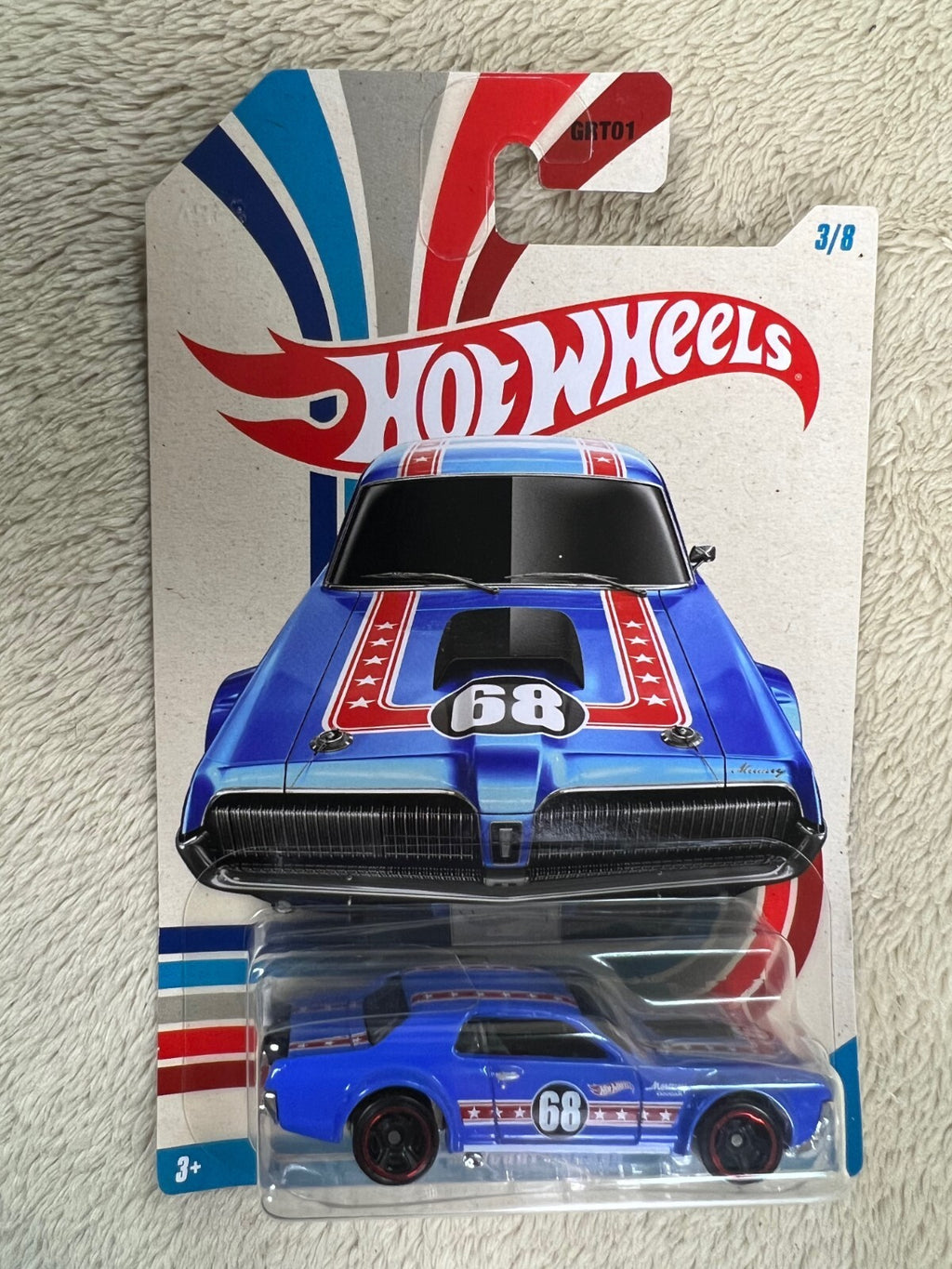 🔥🔥🔥Hot Wheels HW Vintage American Muscle Blue 1968 Mercury Cougar HW13🔥🔥🔥