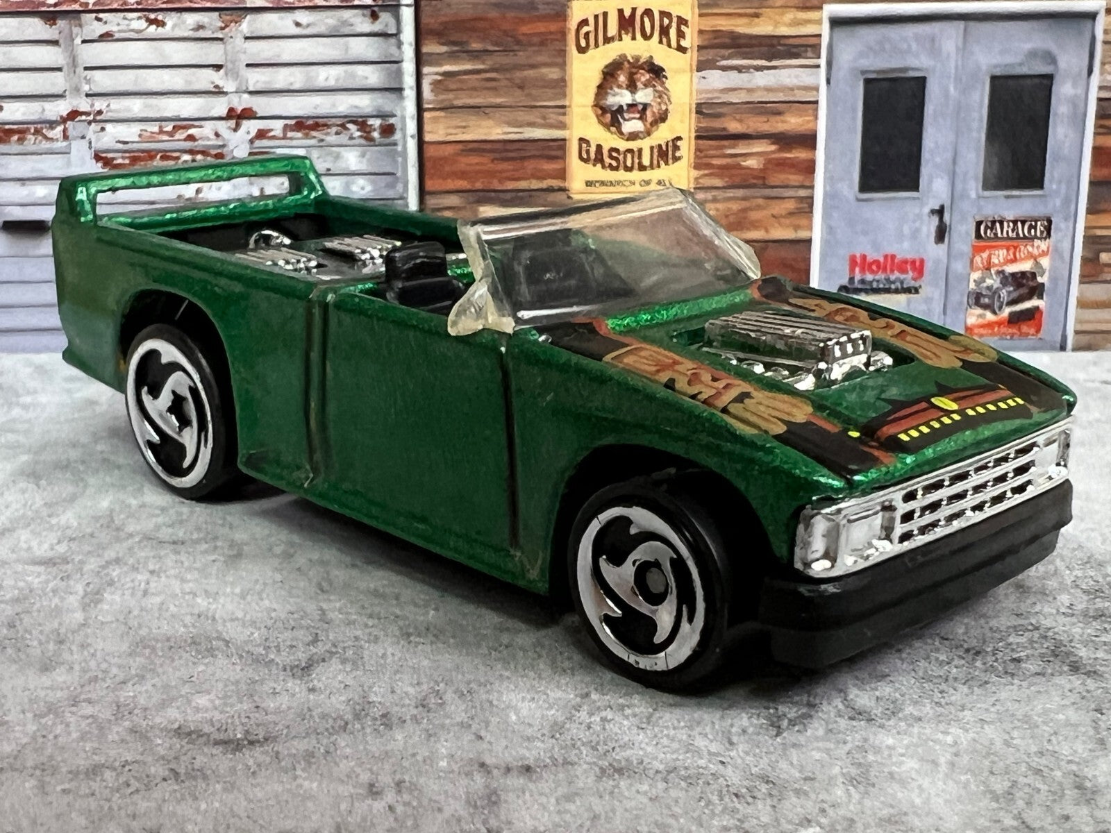 🔥Vintage Hot Wheels 1990 Green Convertible Truck with Speakers Malaysia C15🔥