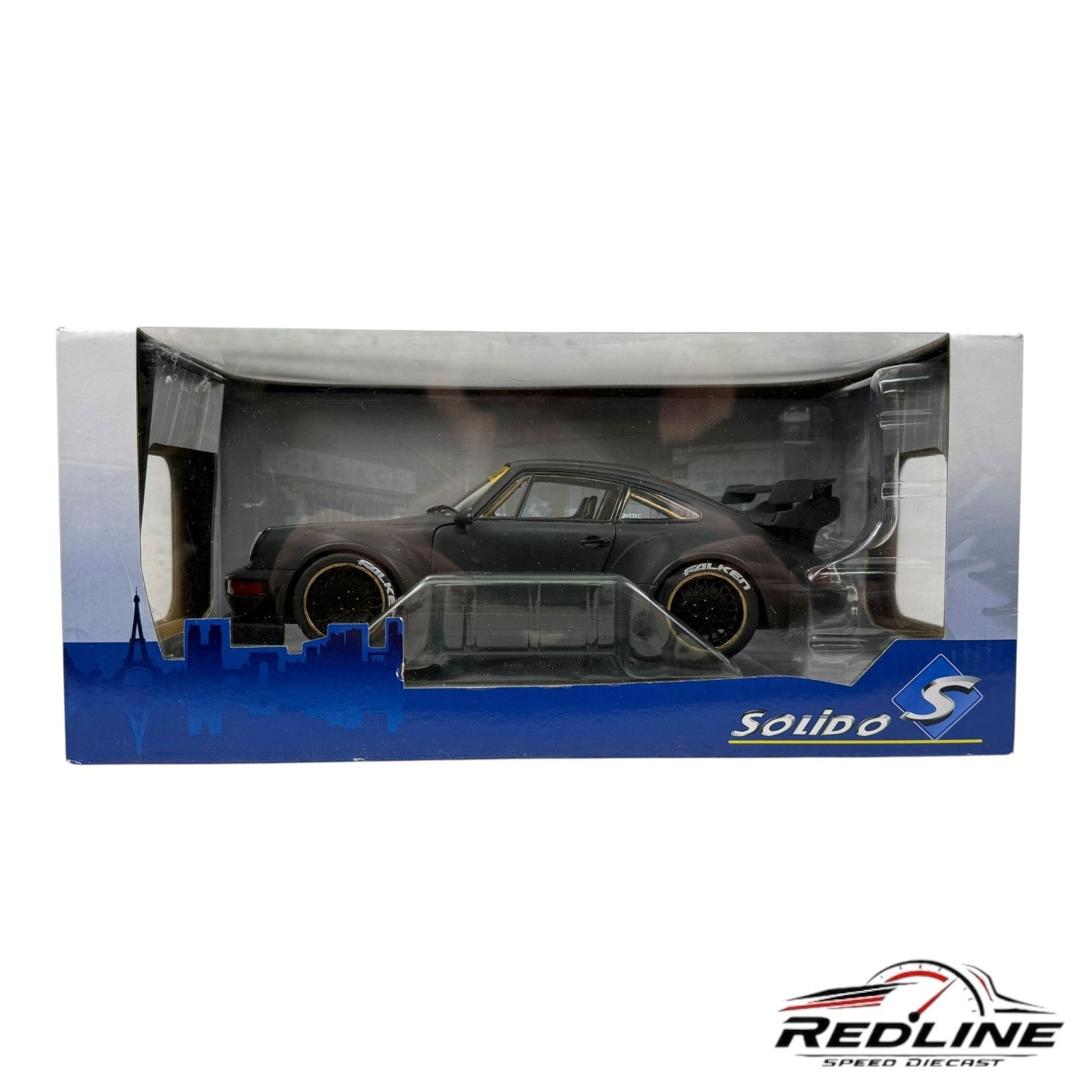 🇩🇪🇩🇪SOLIDO PORSCHE 930 RWB RAUH-WELT Black 1:18 A1🇩🇪🇩🇪