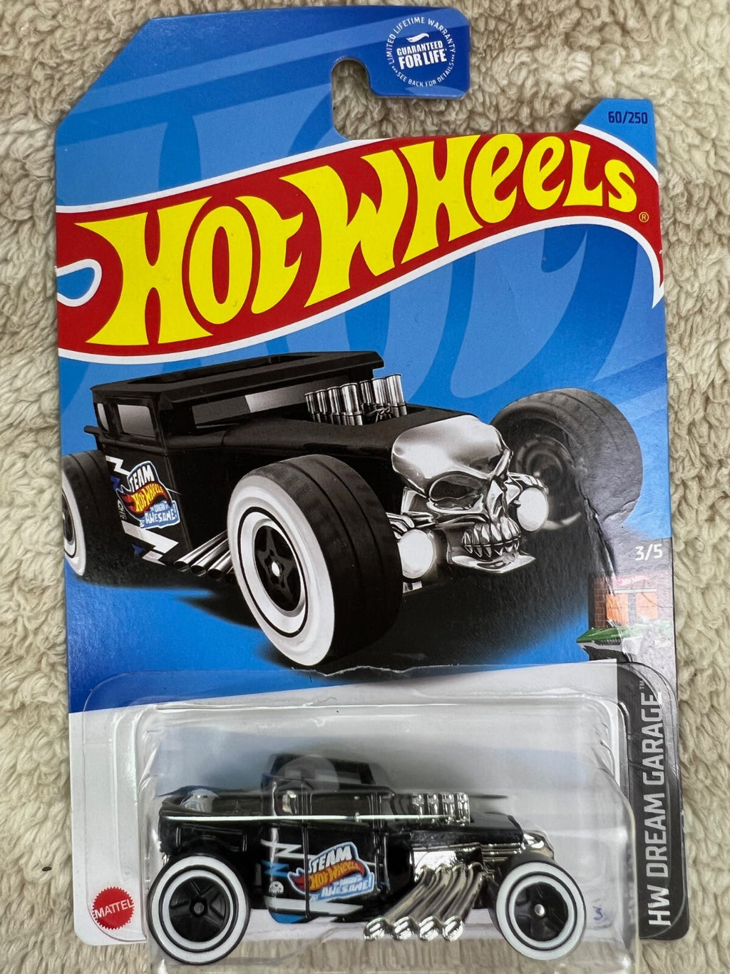 🇺🇸🇺🇸Hot Wheels Bone Shaker Car Black 60/250 Dream Garage HW19🇺🇸🇺🇸