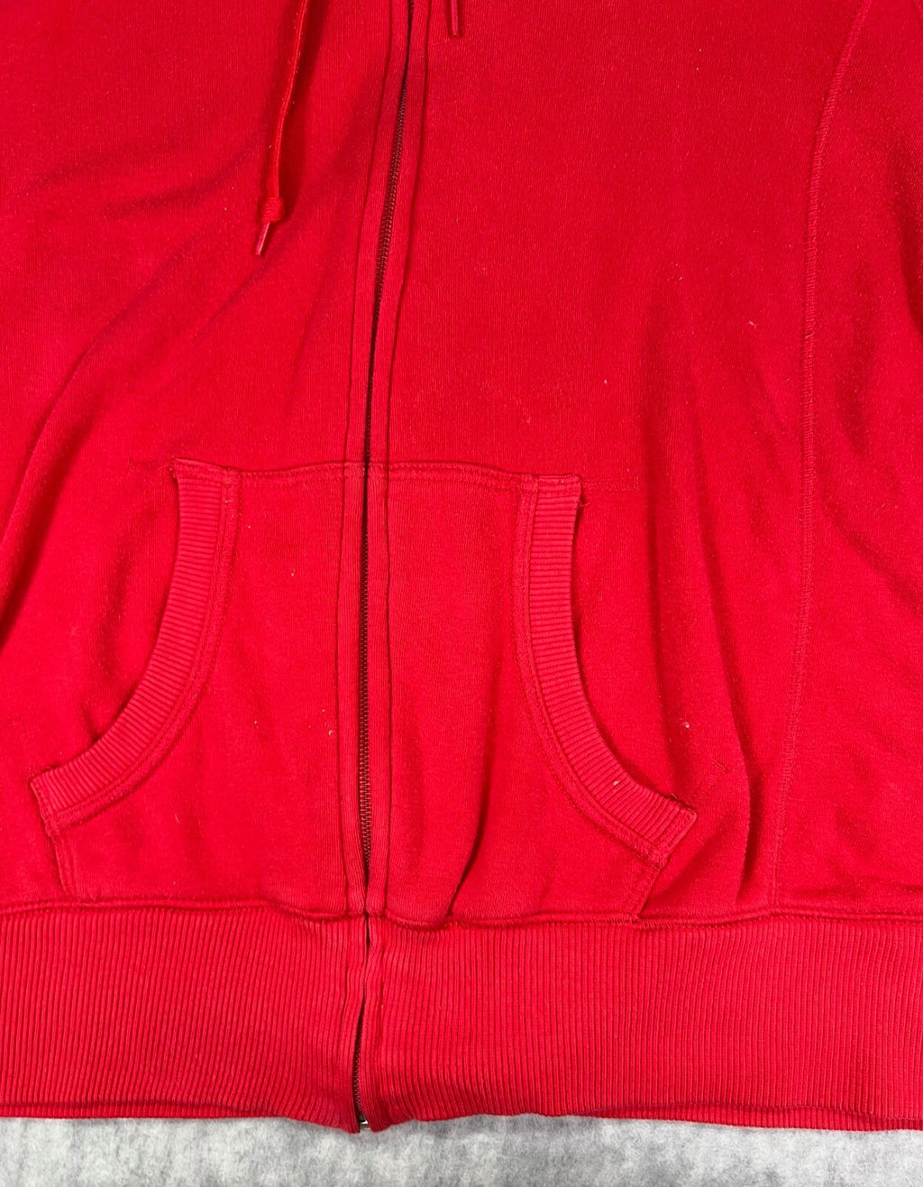 🔥🔥🔥Vintage Nike Zip UpRed Hoodie Sweatshirt Mens Size X-Large🔥🔥🔥