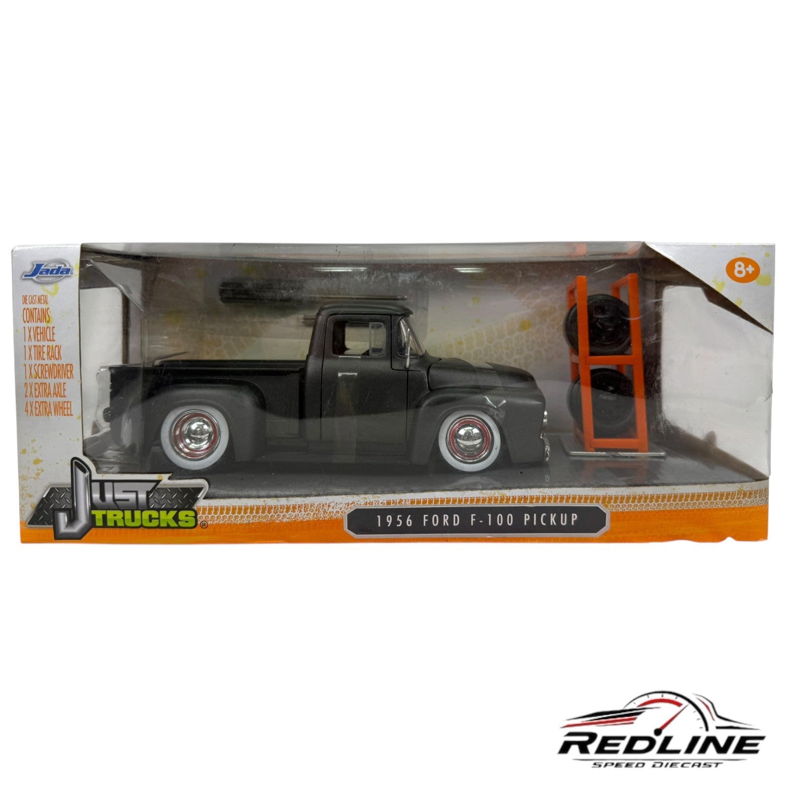 🇺🇸Jada Just Trucks 1956 Ford F-100 Pickup Black 1:24🇺🇸