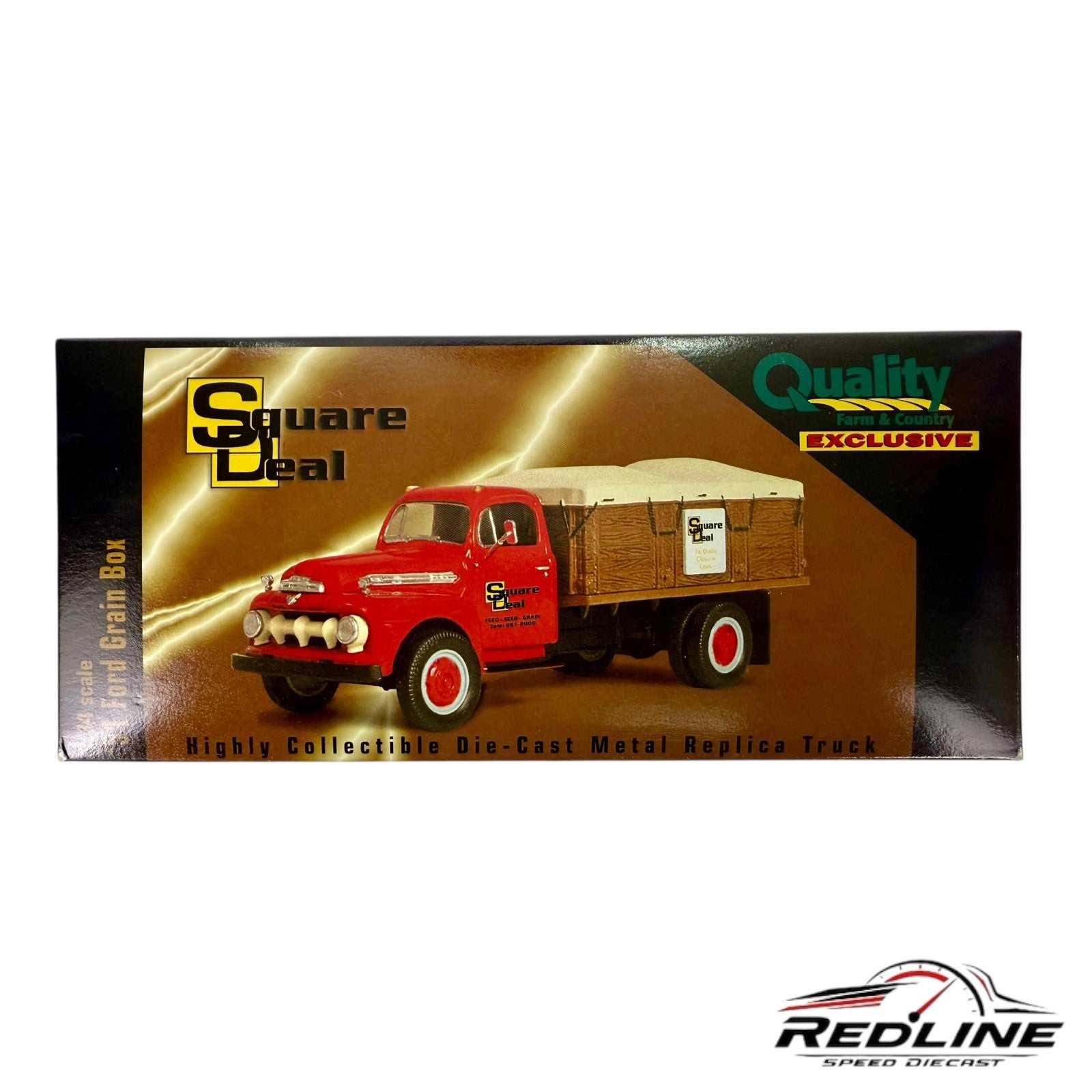 🇺🇸First Gear '51 Ford Grain Box Feed Seed Grain 1:34 C2🇺🇸