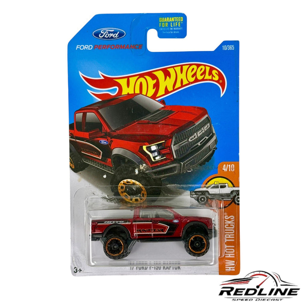 🇺🇸Hot Wheels '17 Ford F-150 Raptor Maroon HW Hot Trucks Ford Performance H6