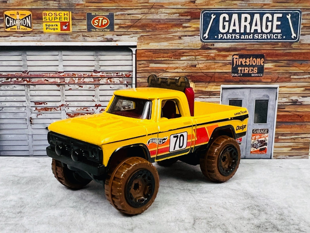 🇺🇸🇺🇸Hot Wheels '70 Dodge Power Wagon Yellow Baja Blazers C16🇺🇸🇺🇸