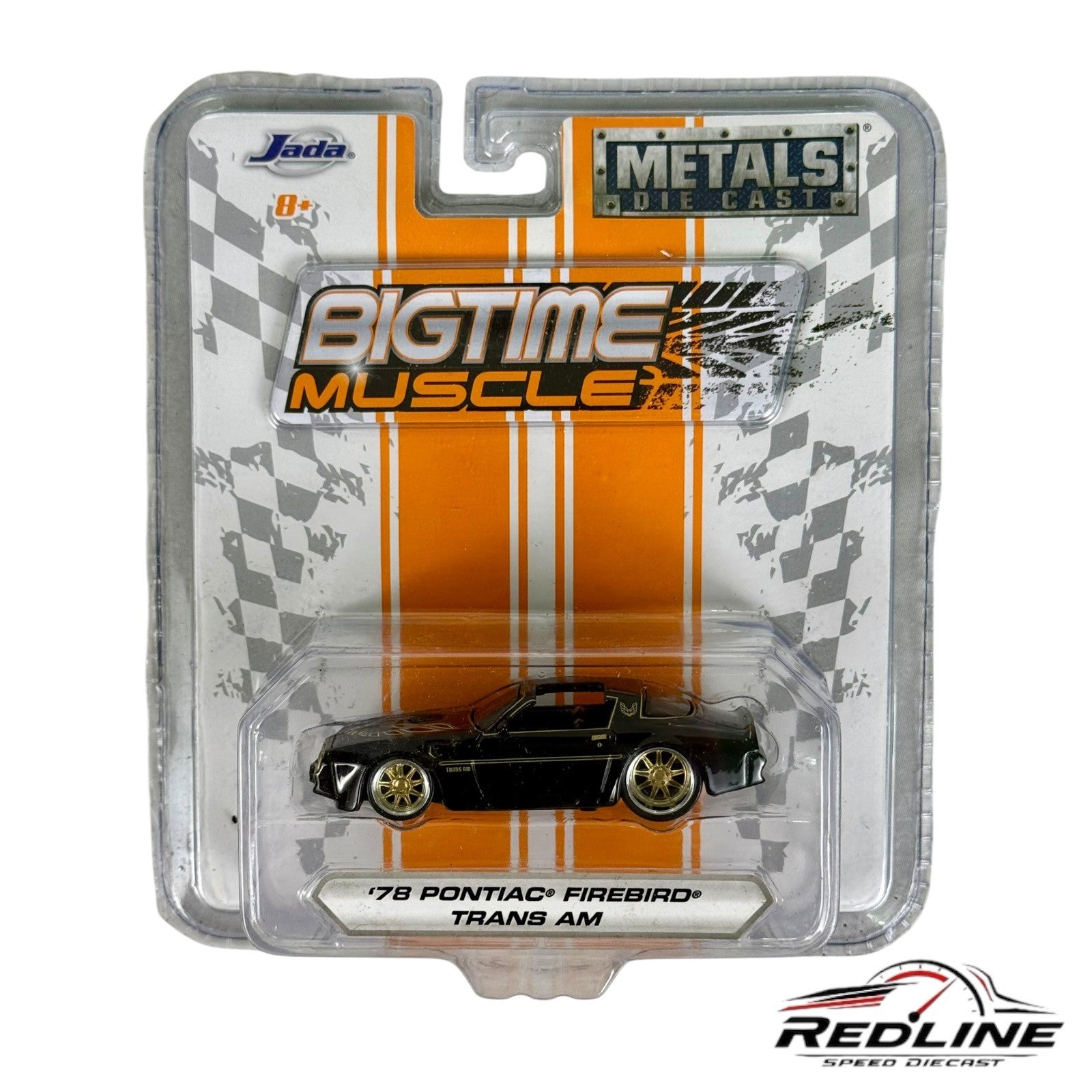 🦅Jada Bigtime Muscle Metals Die Cast '78 Pontiac Firebird Trans Am Black H26🦅
