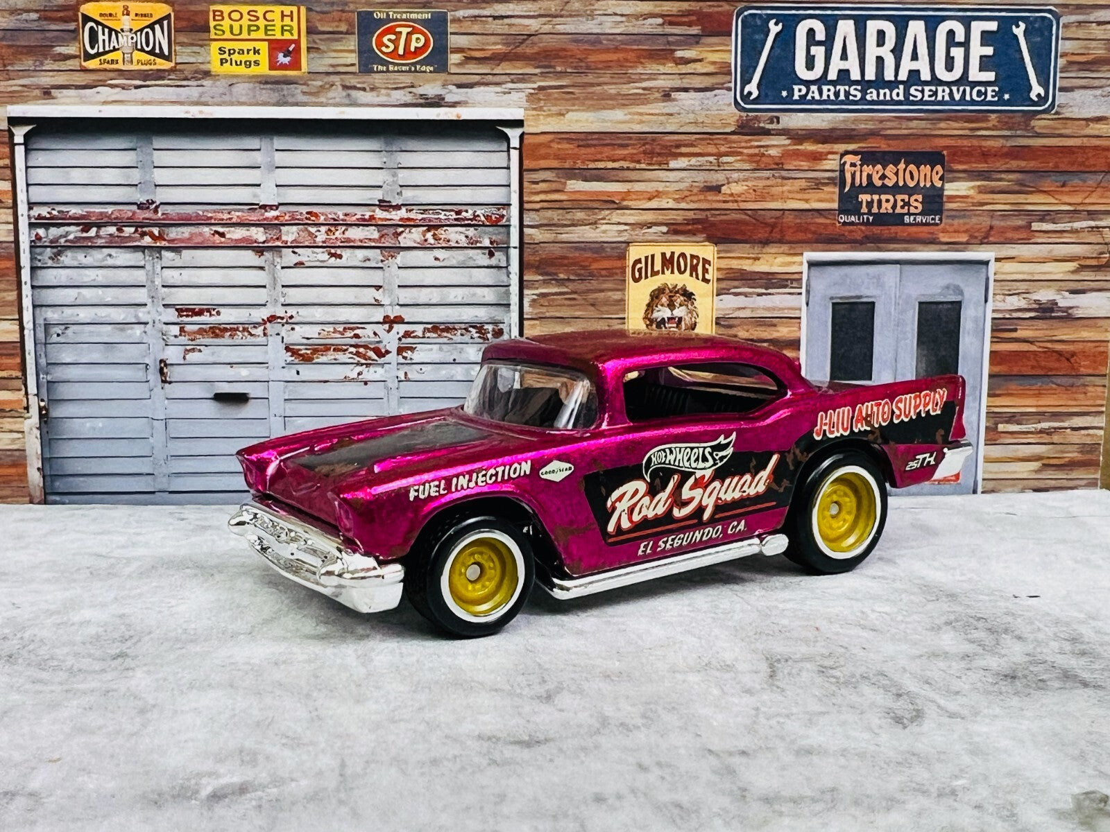🔥🔥🔥Hot Wheels '57 Chevy  Rod Squad Super Treasure Hunt LOOSE C6🔥🔥🔥
