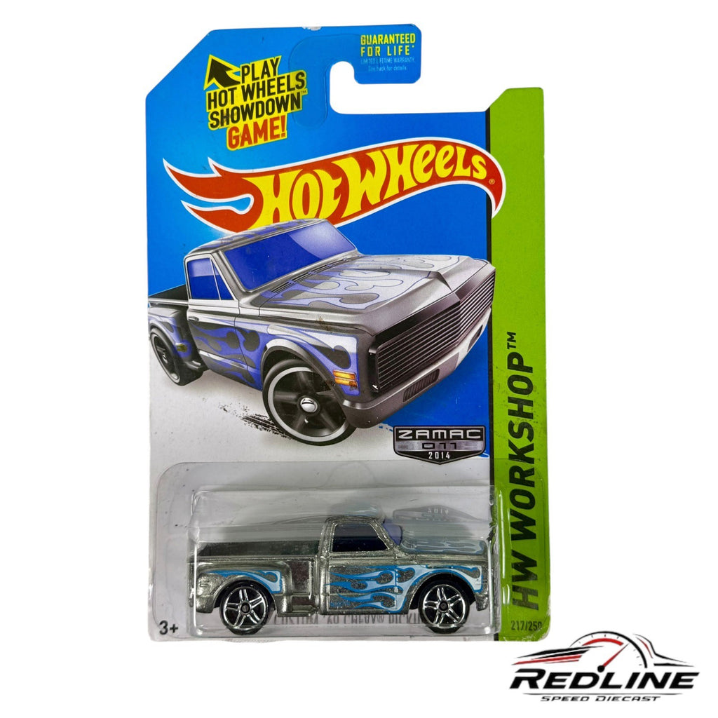 🇺🇸Hot Wheels Custom 1969 Chevy Pickup Zamac H6🇺🇸