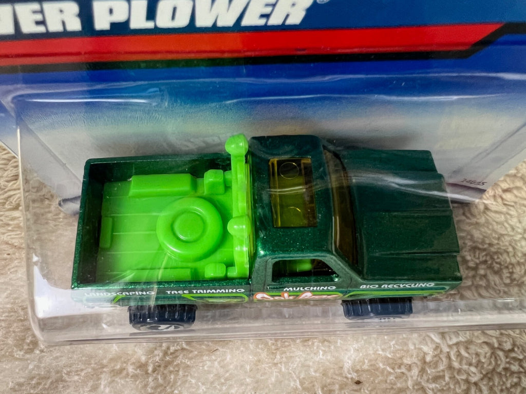 🔥🔥🔥🔥Hot Wheels #1081 Power Plower Green Pickup Truck HW05🔥🔥🔥🔥