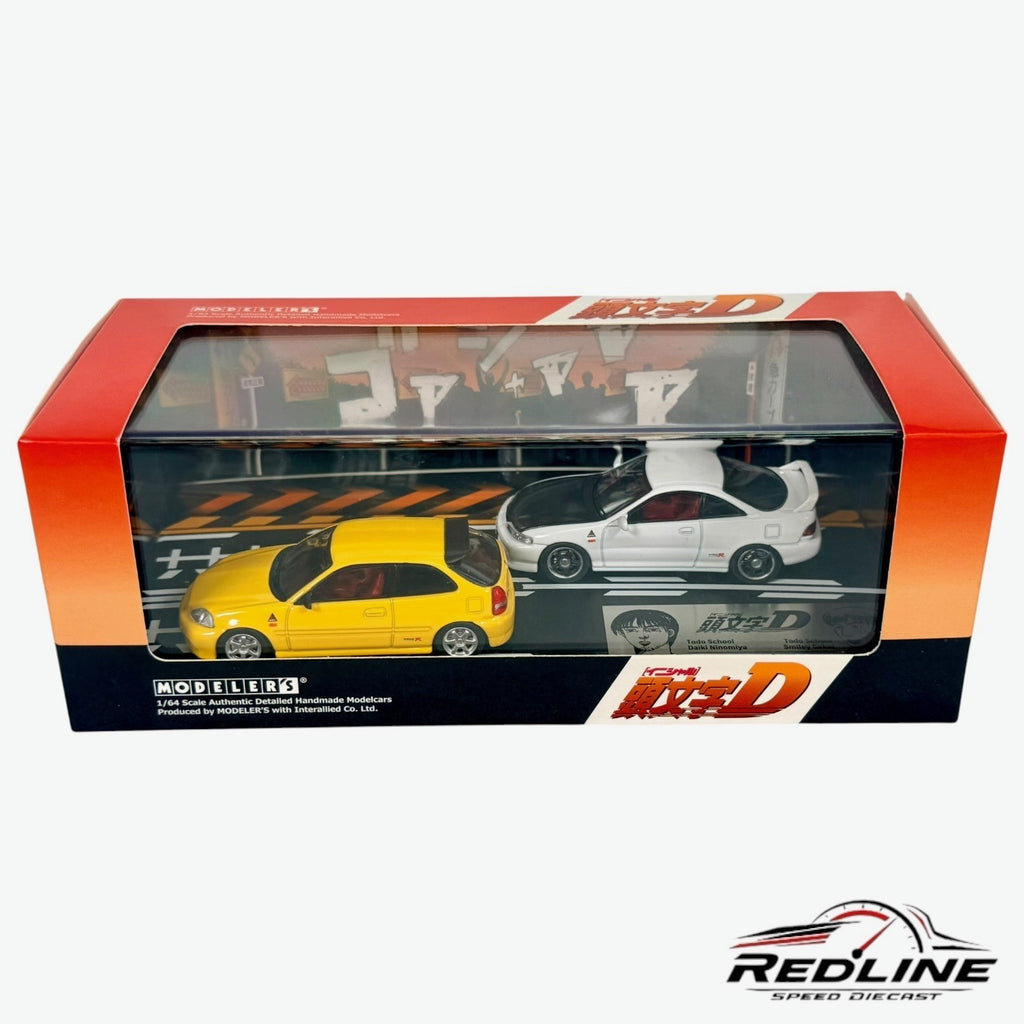 🎌INITIAL D SET VOL.9 DAIKI NINOMIYA Civic EK9 & SMILEY SAKAI Integra DC2 H3🎌