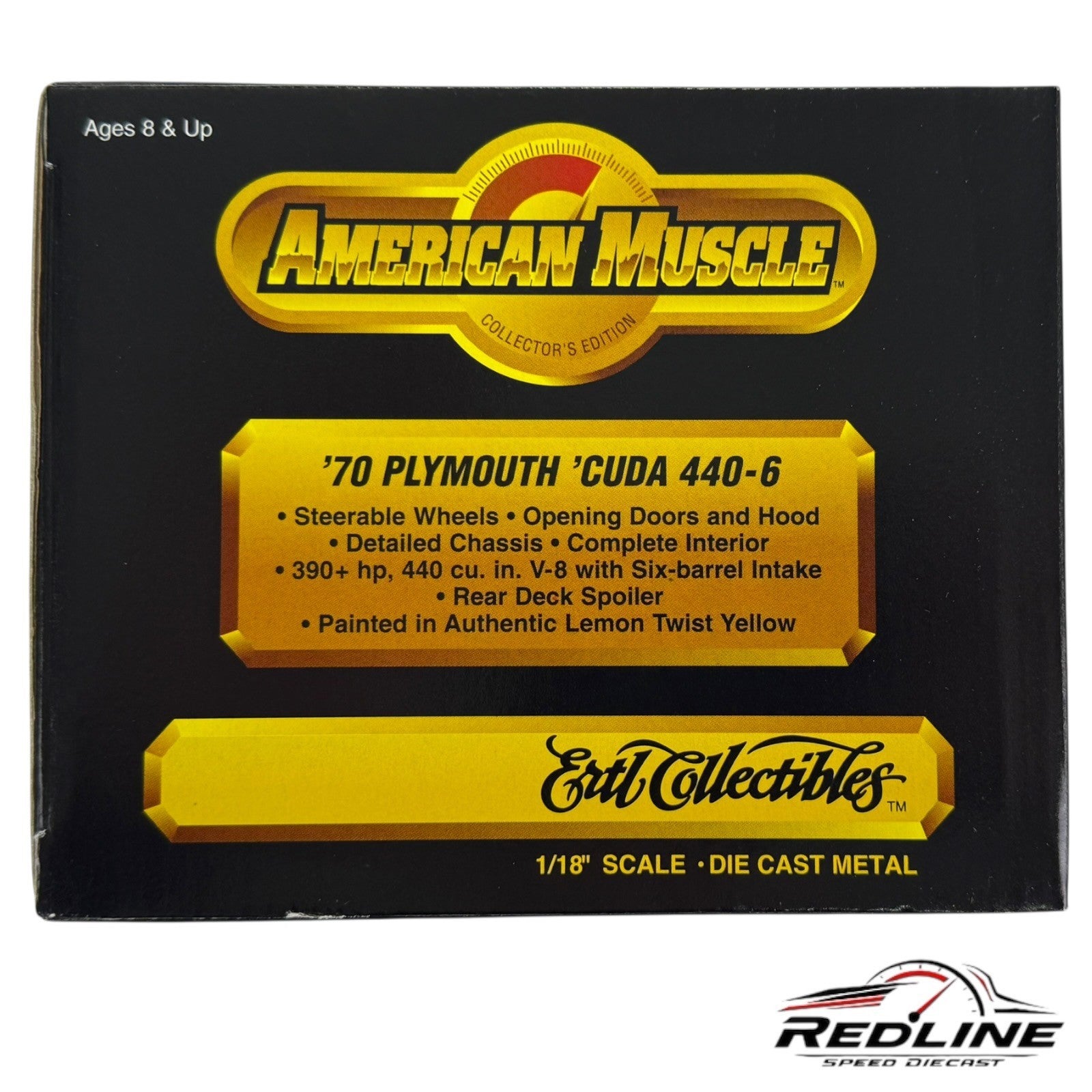 Ertl American Muscle 1970 Plymouth Cuda 440-6 Club Mopar Cruisin 1998 1:18 C1