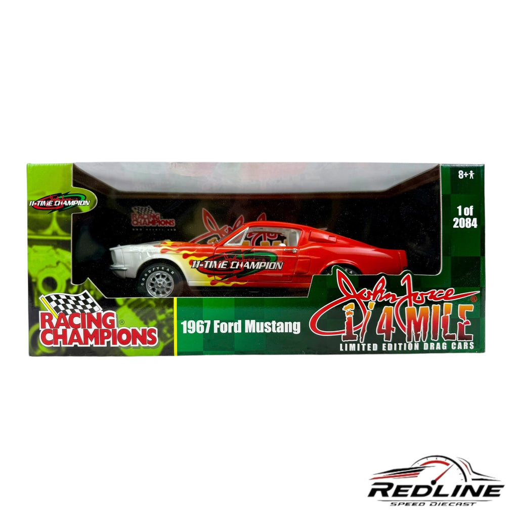 🇺🇸🇺🇸Racing Champions John Force 1967 Ford Mustang 1:18 LN🇺🇸🇺🇸