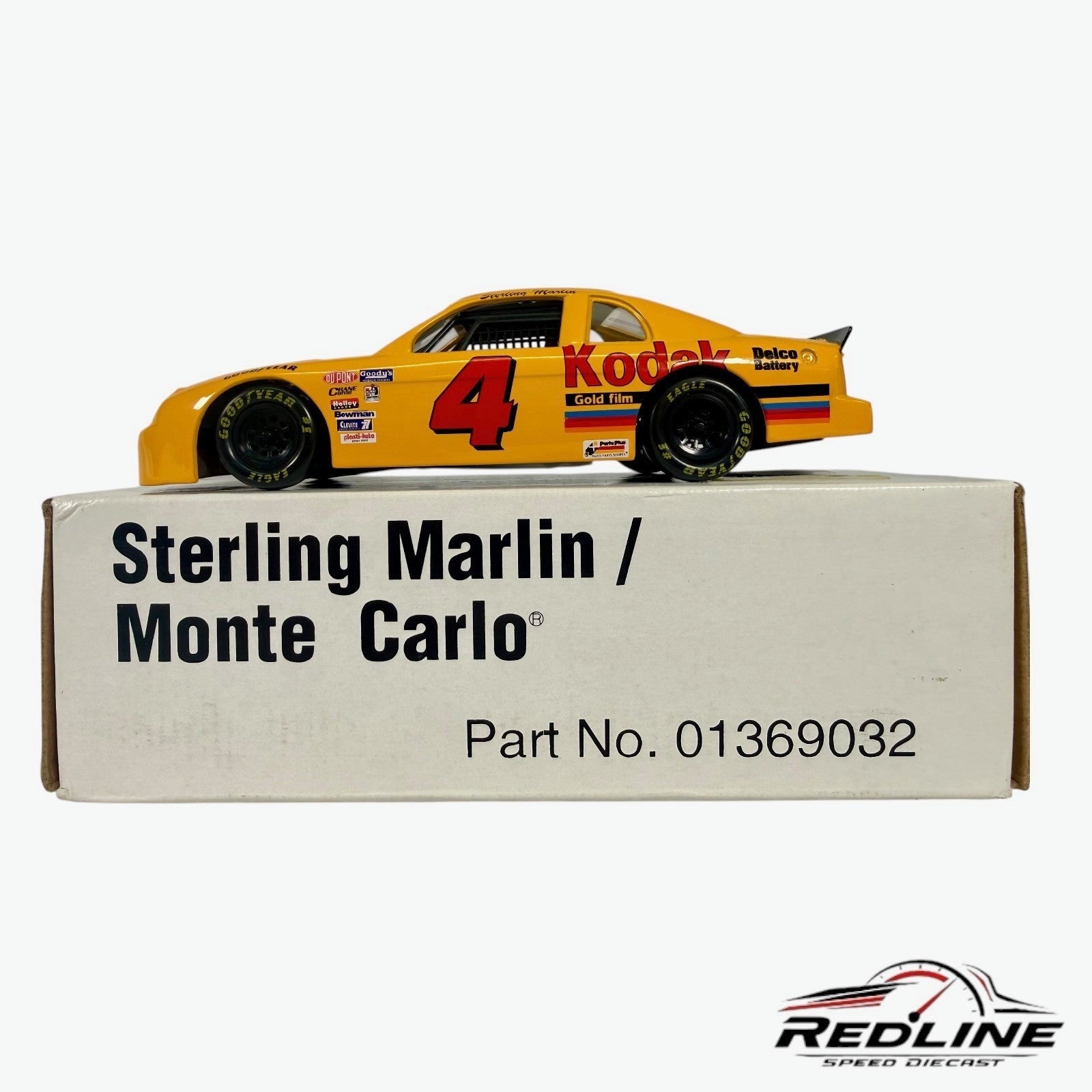 🏁Revell Steriling Marlin #4 Chevrolet Monte Carlo Kodak Yellow 1:24 D1🏁