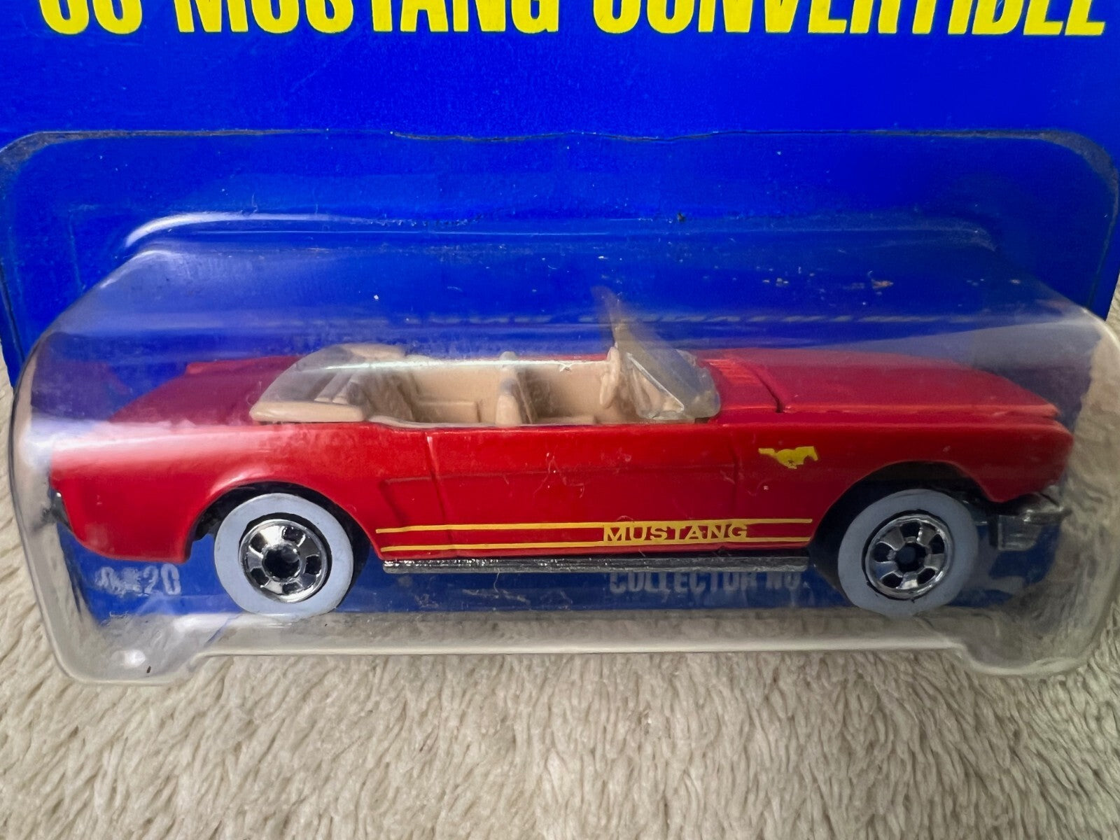 🇺🇸🇺🇸Mattel Hot Wheels '65 Mustang Convertible #162 Blue Card HW13🇺🇸🇺🇸