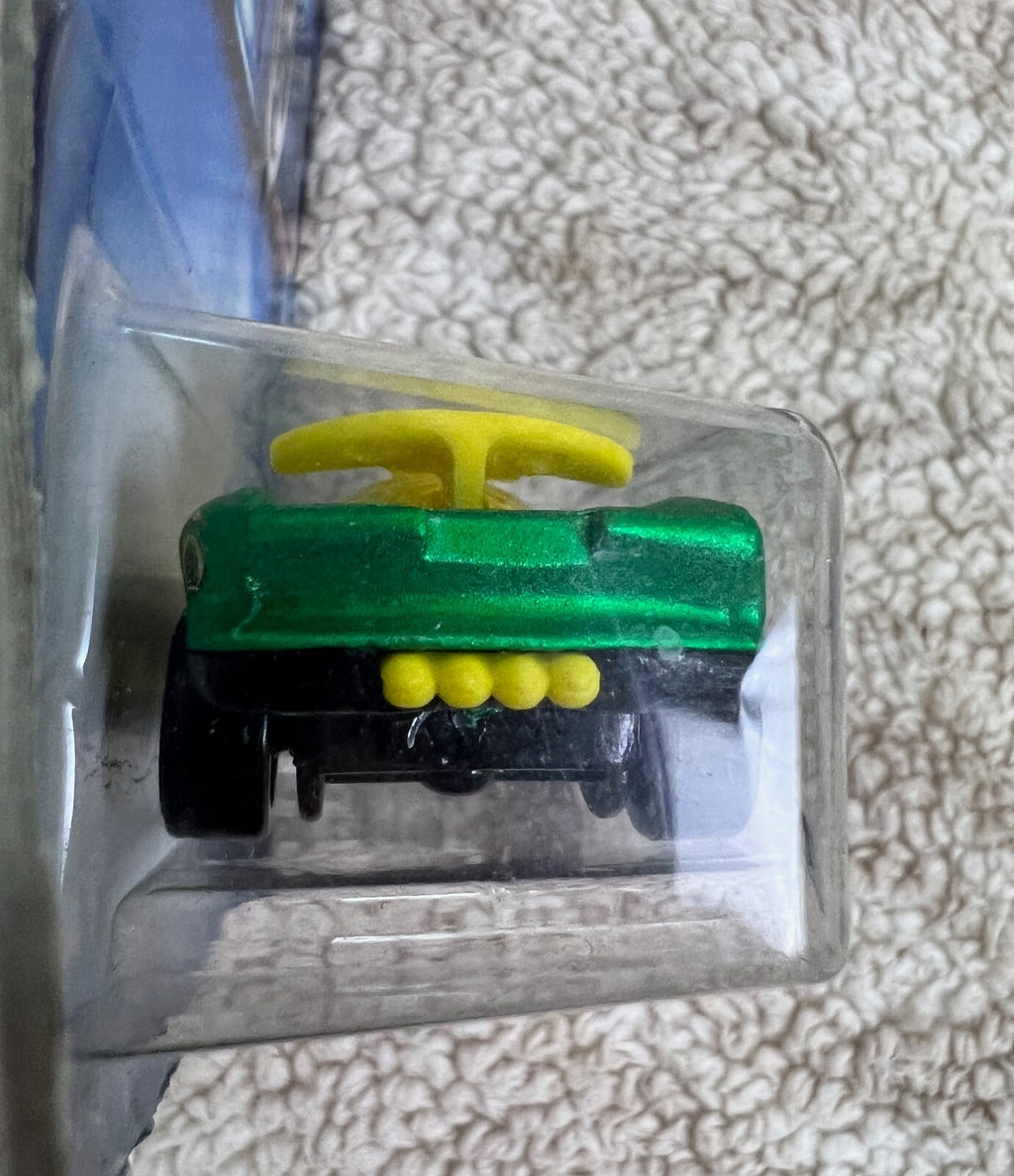 2003 Hot Wheels #185 Track Aces 9/10 FLASHFIRE Green w/Gold Lace Spoke Wheels H2
