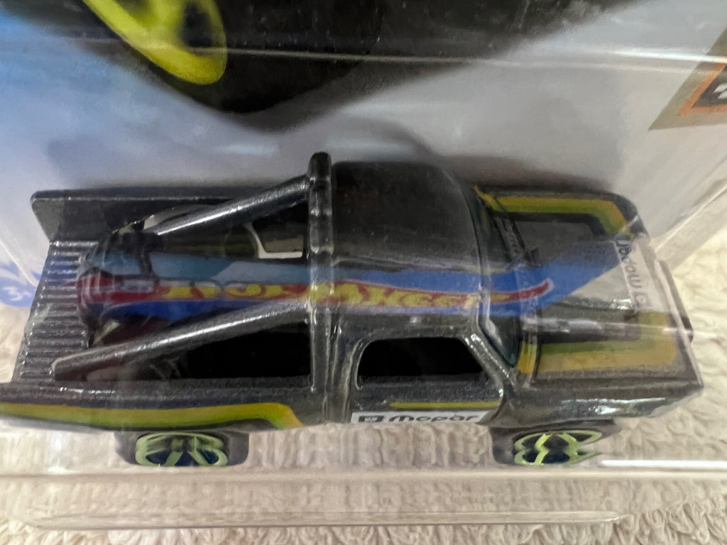 🔥🔥🔥Hot Wheels #64 '87 Dodge D100 Metalflake Gray HW Baja Blazers HW19🔥🔥🔥
