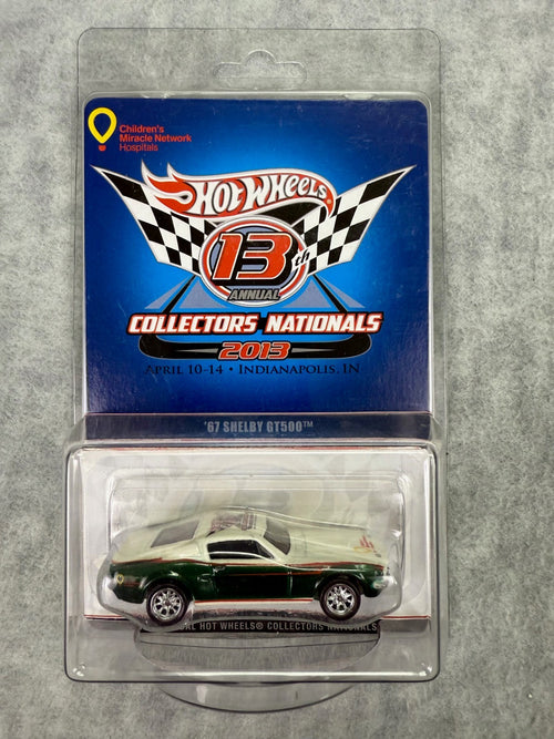 🏁Hot Wheels13th Collectors Nationals '67 Shelby GT500 92/1500 White Green H9🏁