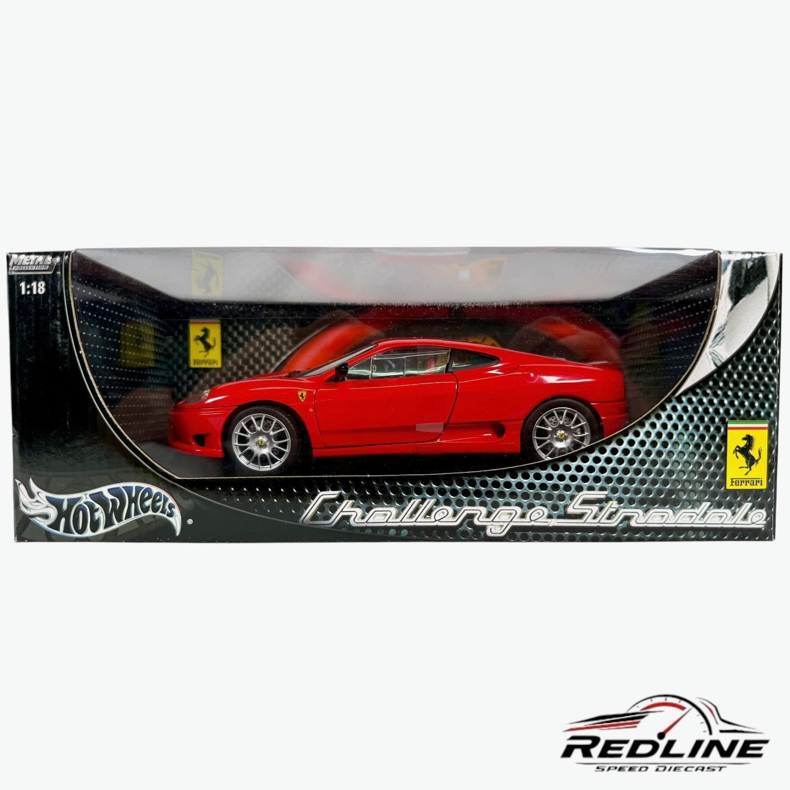 🇮🇹🇮🇹Hot Wheels Ferrari 360 Challenge Stradale Red 1:18 C3🇮🇹🇮🇹