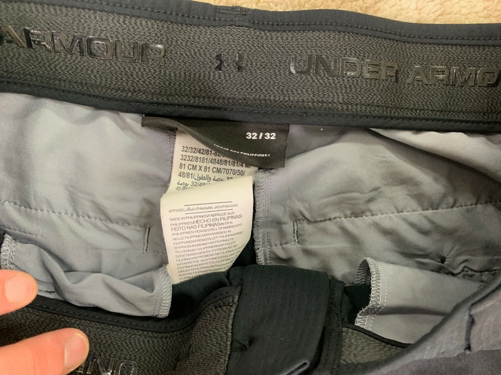 🏌️🏌️🏌️🏌️🏌️🏌Under Armour Mens Golf Pants Size 32 x 32 Black 🏌️🏌️🏌️🏌️🏌️