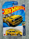 🇩🇪🇩🇪🇩🇪Hot Wheels Rally Champs Yellow 84 Audi Sport Quattro H24🇩🇪🇩🇪🇩🇪