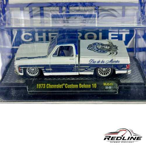 M2 Machines 1973 Chevrolet Custom Deluxe 10 Truck ” Dias De Los Muertos ” H23