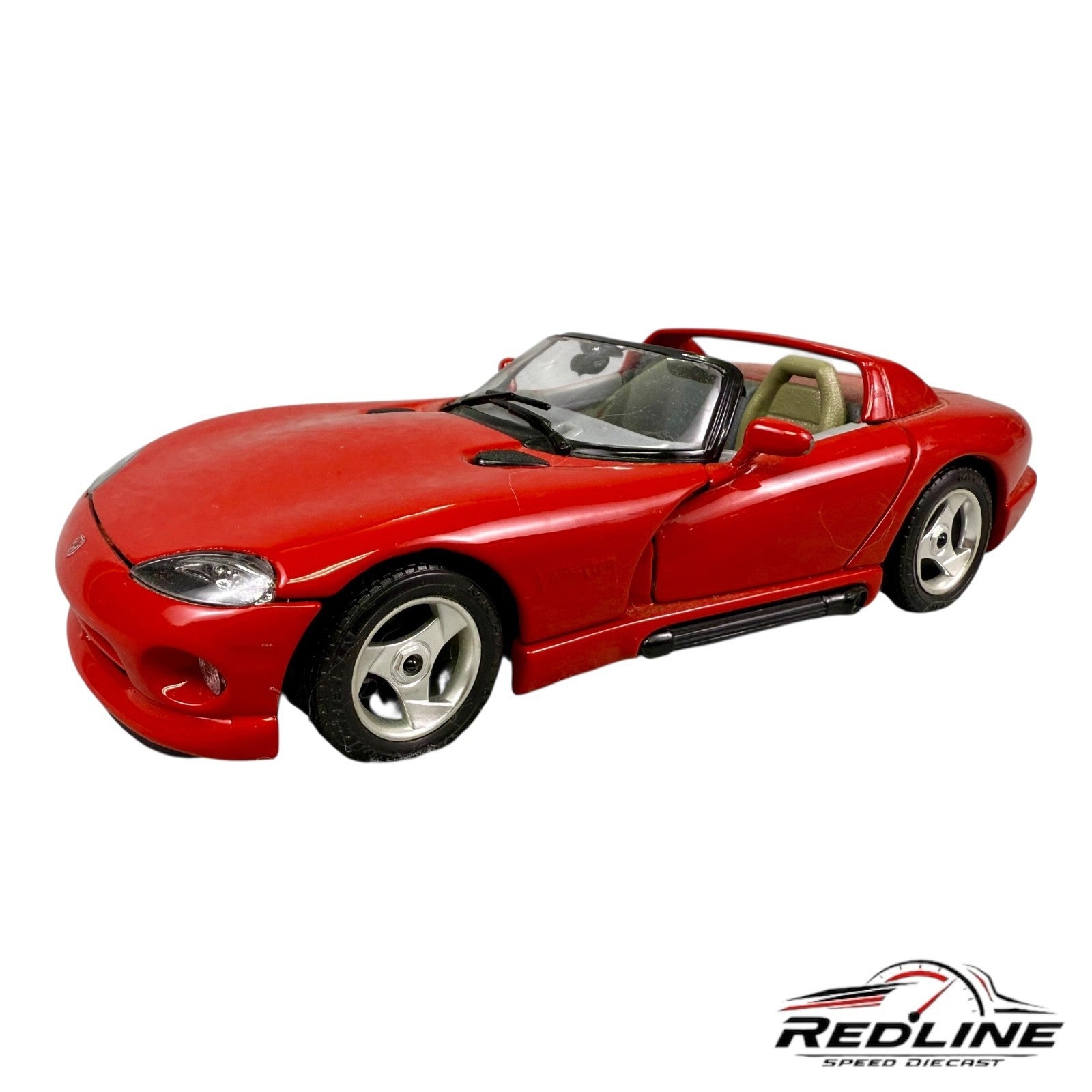 🇺🇸🇺🇸Burago 1:24 Diecast Dodge Viper RT/10. 1992 Red🇺🇸🇺🇸
