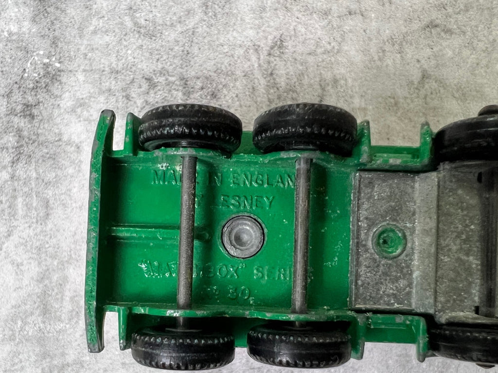 🔥Vintage Matchbox Lesney Toy Car No 30 8 Wheel Crane Construction Truck C3🔥