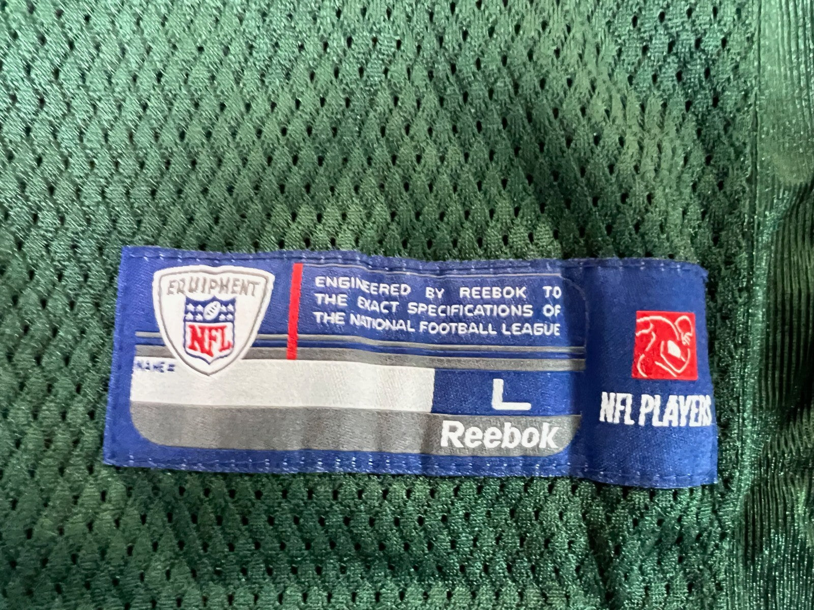 🏈🏈Reebok NFL On Field New York Jets Brett Farve #4 Jersey Youth LG 14-16🏈🏈