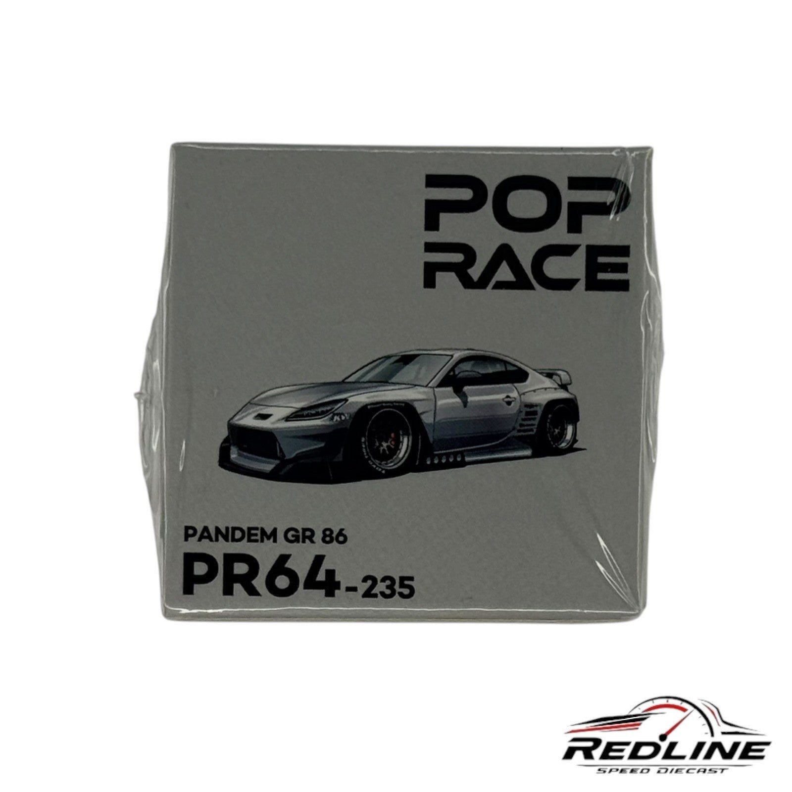 🎌🎌Pop Race Toyota Pandem GR 86 Silver 1:64 Scale Diecast Car H17🎌🎌
