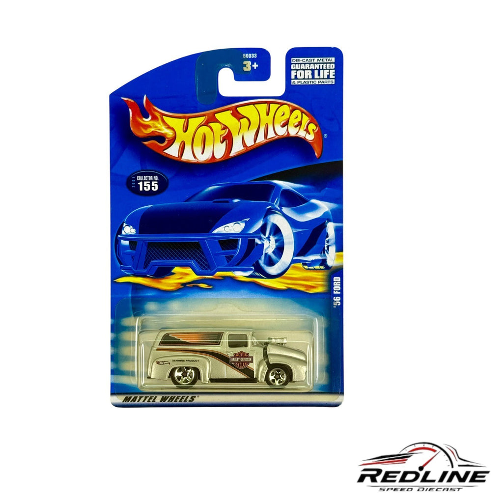 🦅🦅🦅Hot Wheels '56 Ford Silver Harley Davidson H27🦅🦅🦅