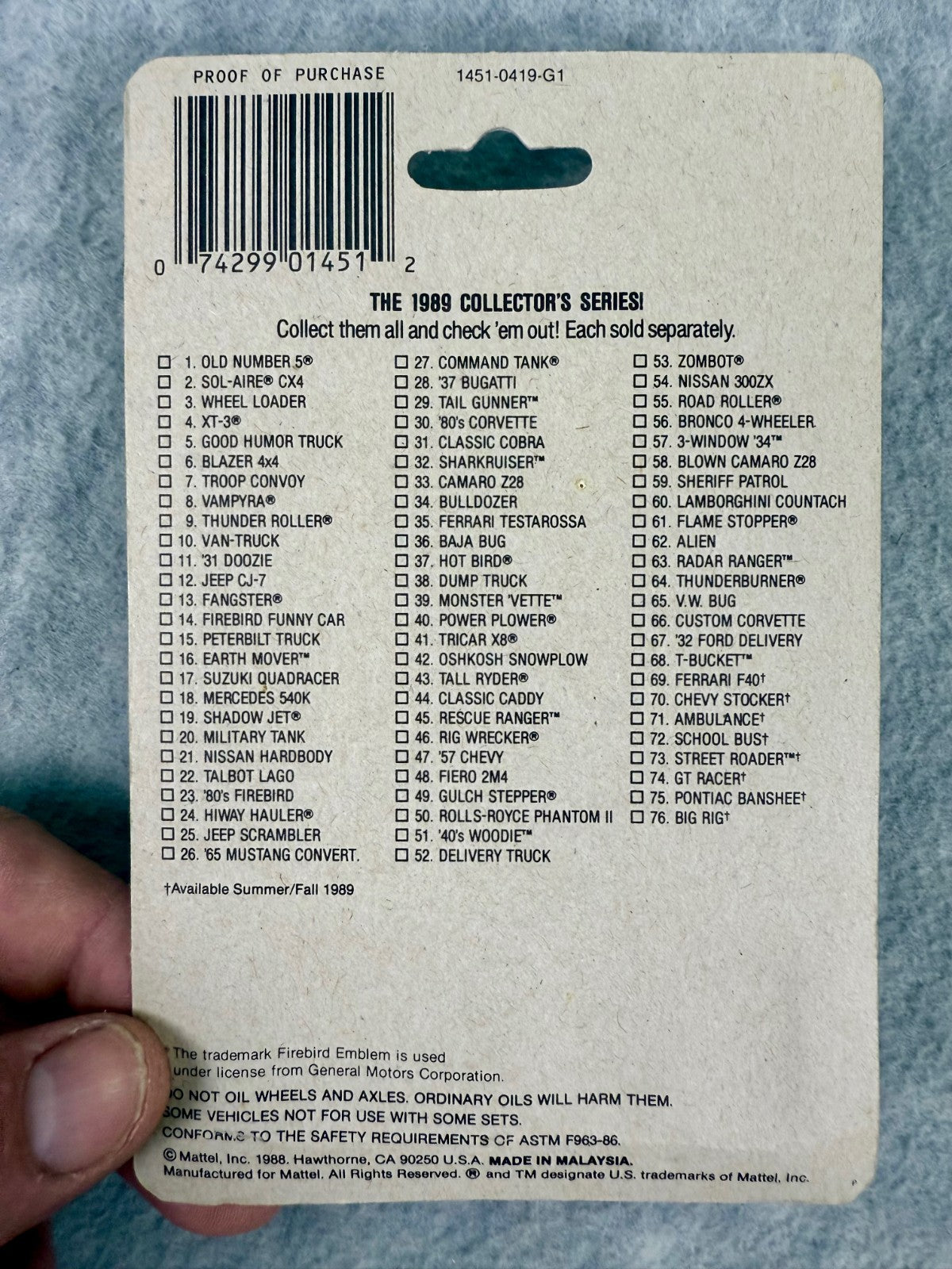 🦅🦅🦅Vintage Hot Wheels Speed Fleet Blue Hot Bird H22🦅🦅🦅