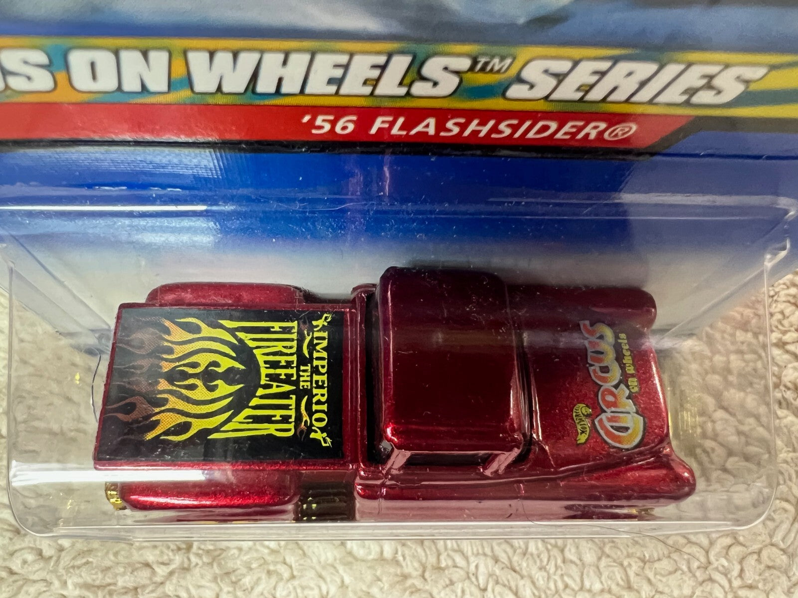 🔥🔥🔥🔥🔥HOT WHEELS 56 Flashsider Pickup CIRCUS ON WHEELS 4 Maroon HW18🔥🔥🔥🔥
