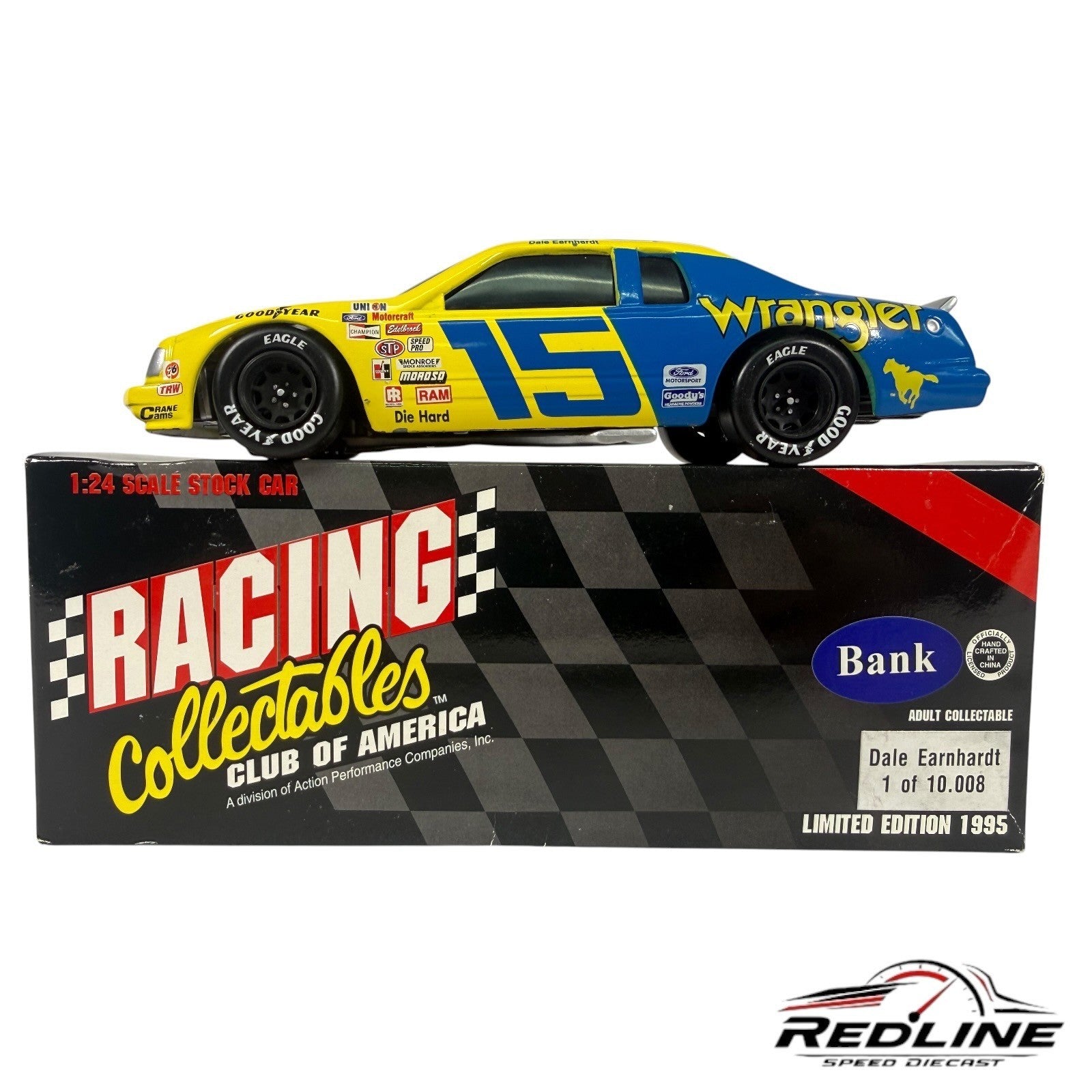 Action Racing Collectibles Limited Edition Wrangler Nascar Bank Dale Earnhardt