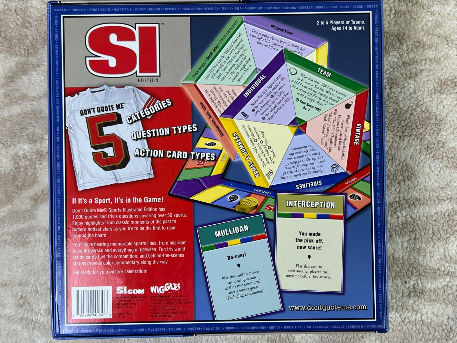 🔥Don't Quote Me Sports Illustrated (SI) Edition by Time, Inc. 2007 NEW OPEN BOX