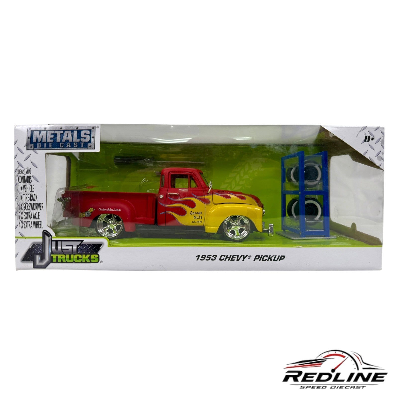 🇺🇸Jada Just Trucks Die Cast 1952 Chevy Joy Gina Towing Pickup 1:24 🇺🇸