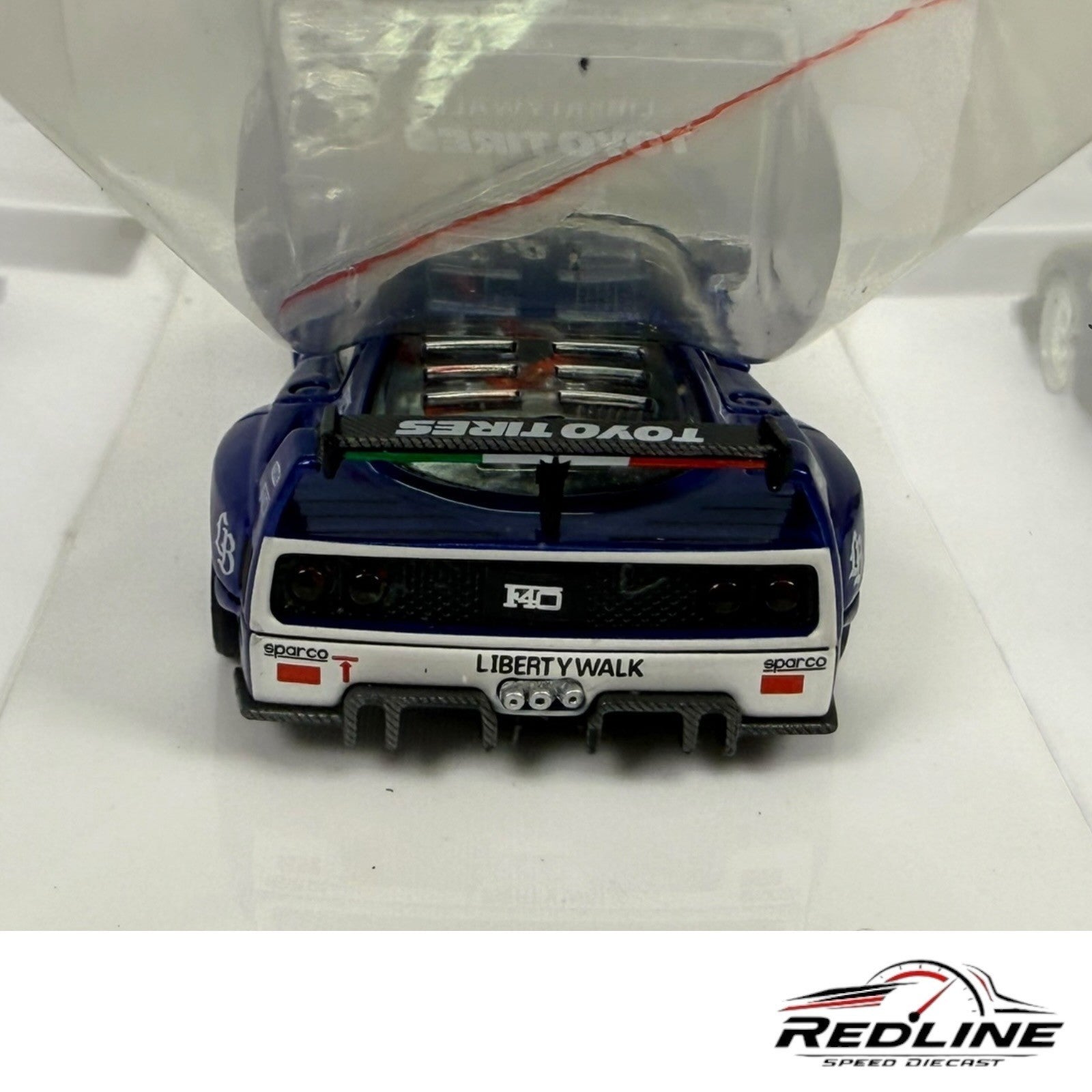 🇮🇹🇮🇹Demon King AUTO LBWK Ferrari F40 Blue 1:64 H3🇮🇹🇮🇹