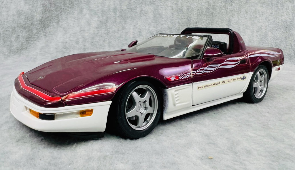 🏁🏁MAISTO Corvette Convertible 1995 Indianapolis 500 Official Pace Car 1:18🏁🏁