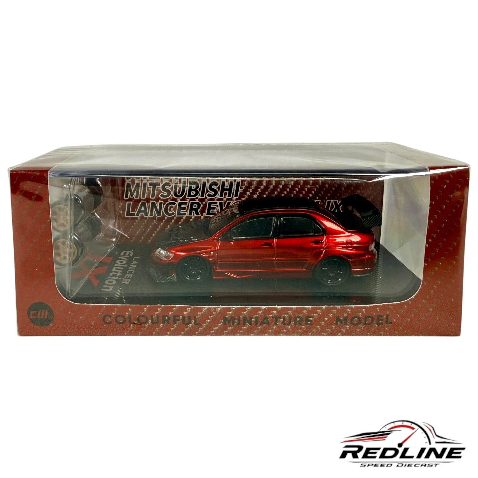 🎌🎌CM Model Mitsubishi Lancer Evolution IX Metalic Red H3🎌🎌