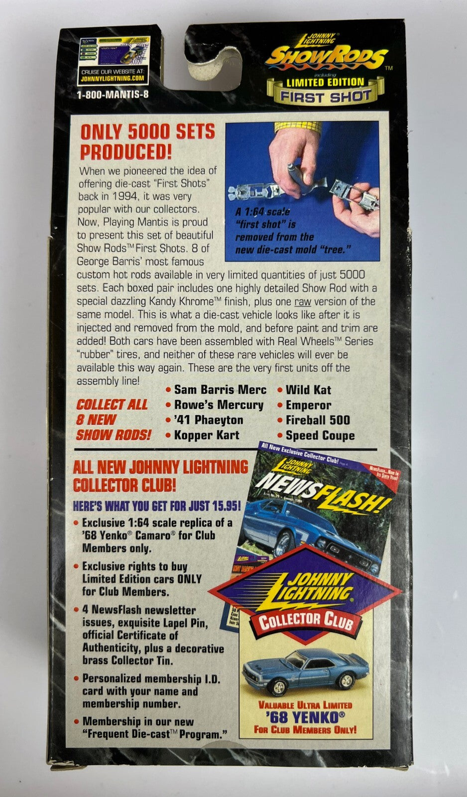 🔥Johnny Lightning First Shot Rowe's Mercury Limited to 5,000 Real Wheels HW20🔥