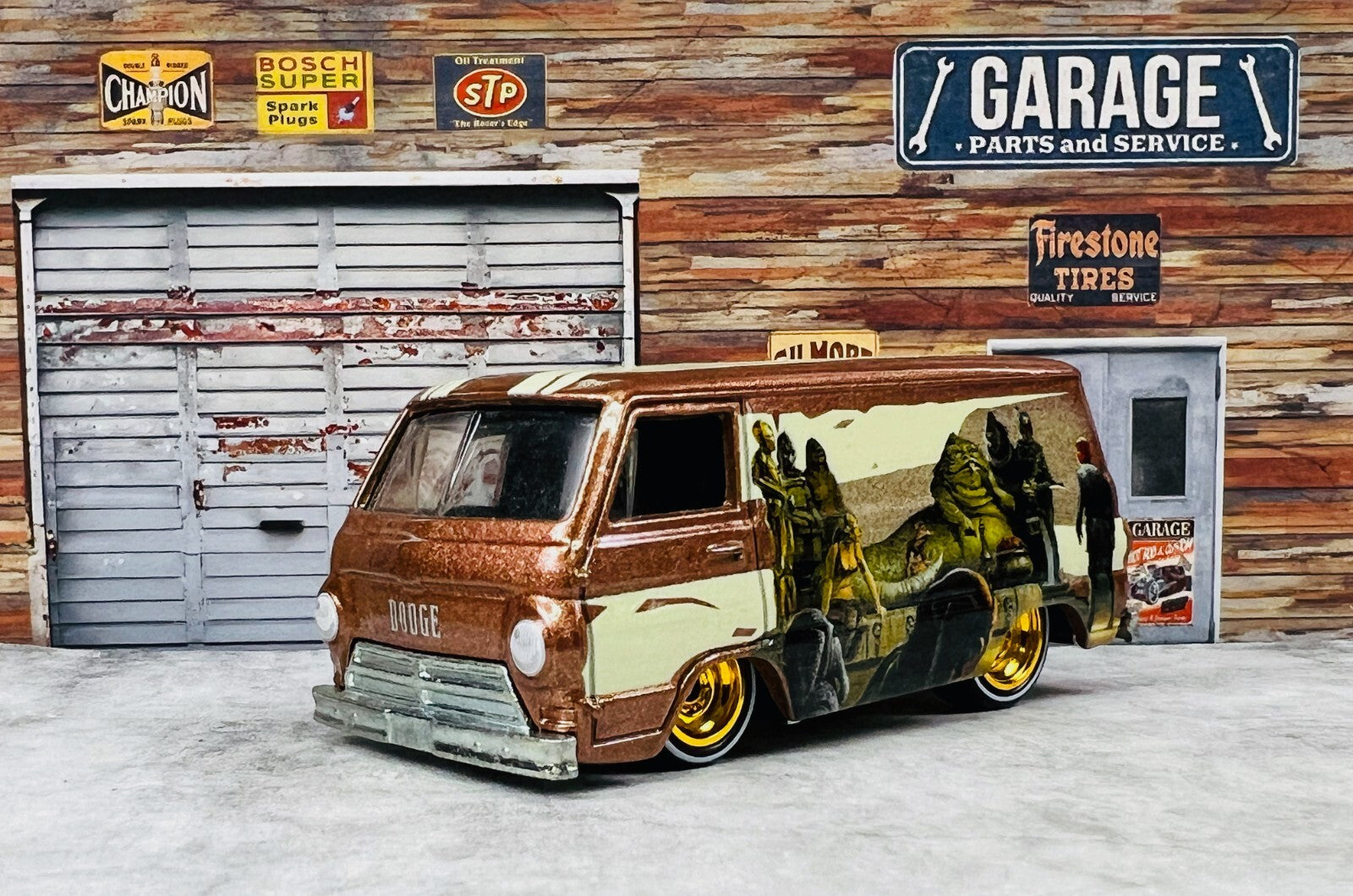 🔥Hot Wheels Pop Culture STAR WARS ‘66 Dodge A100 Premium Real Riders C23🔥