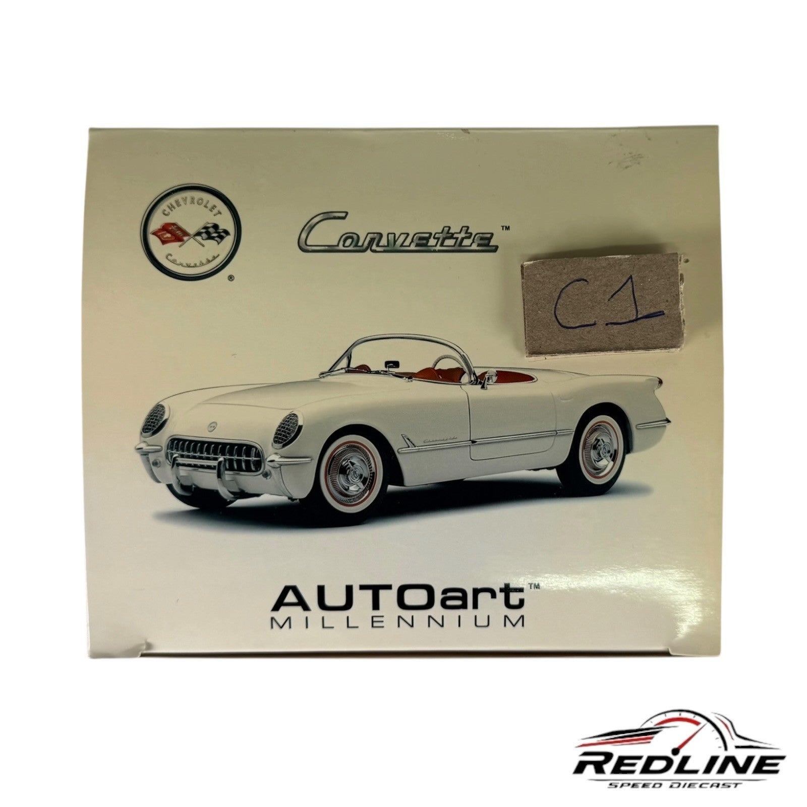 🇺🇸Autoart Millennium 1953 Chevrolet Corvette White 1:18 C1🇺🇸
