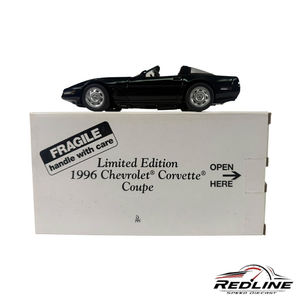 🇺🇸Danbury Mint 1996 Chevy Corvette Coupe Limited Edition Black 1:24 C2🇺🇸