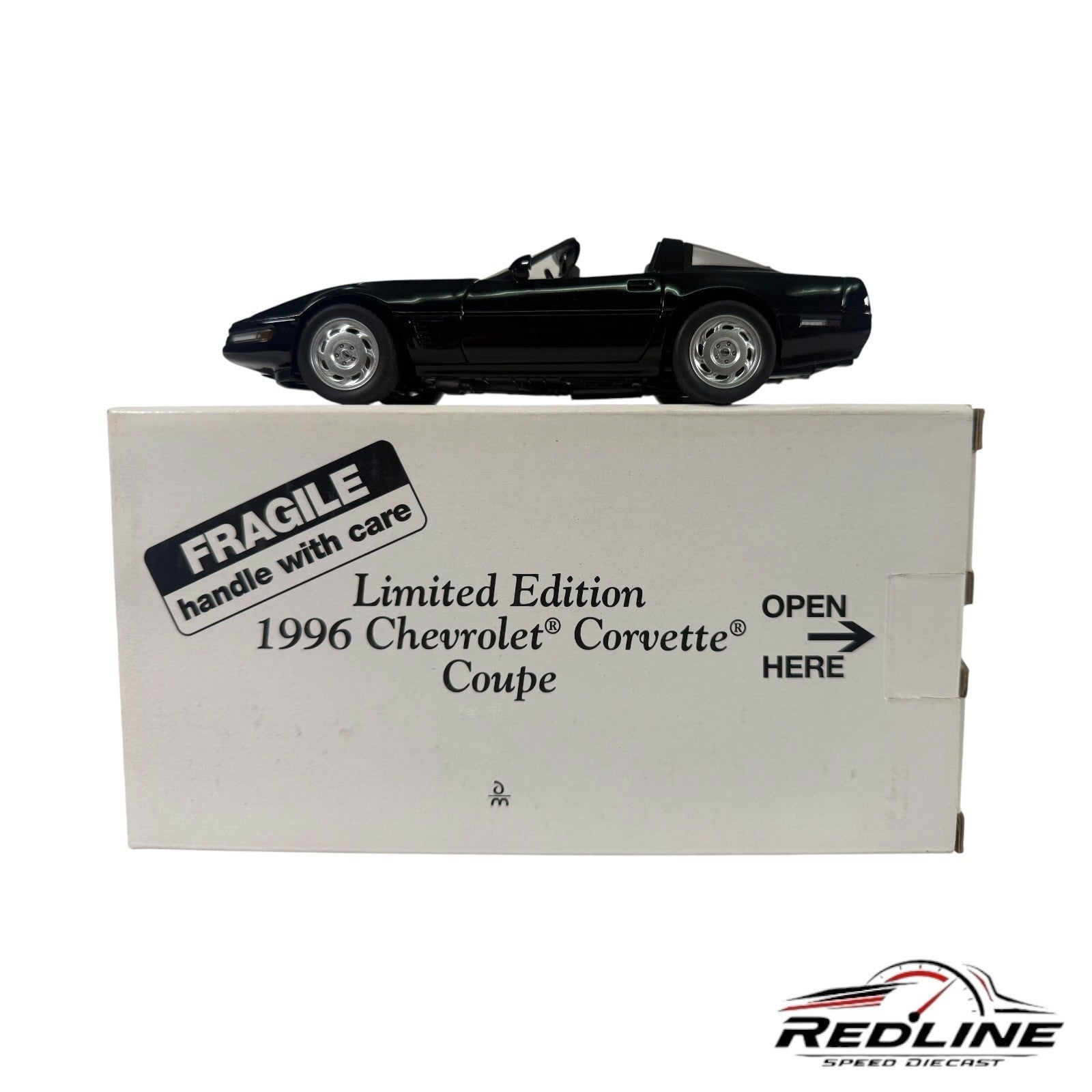🇺🇸Danbury Mint 1996 Chevy Corvette Coupe Limited Edition Black 1:24 C2🇺🇸