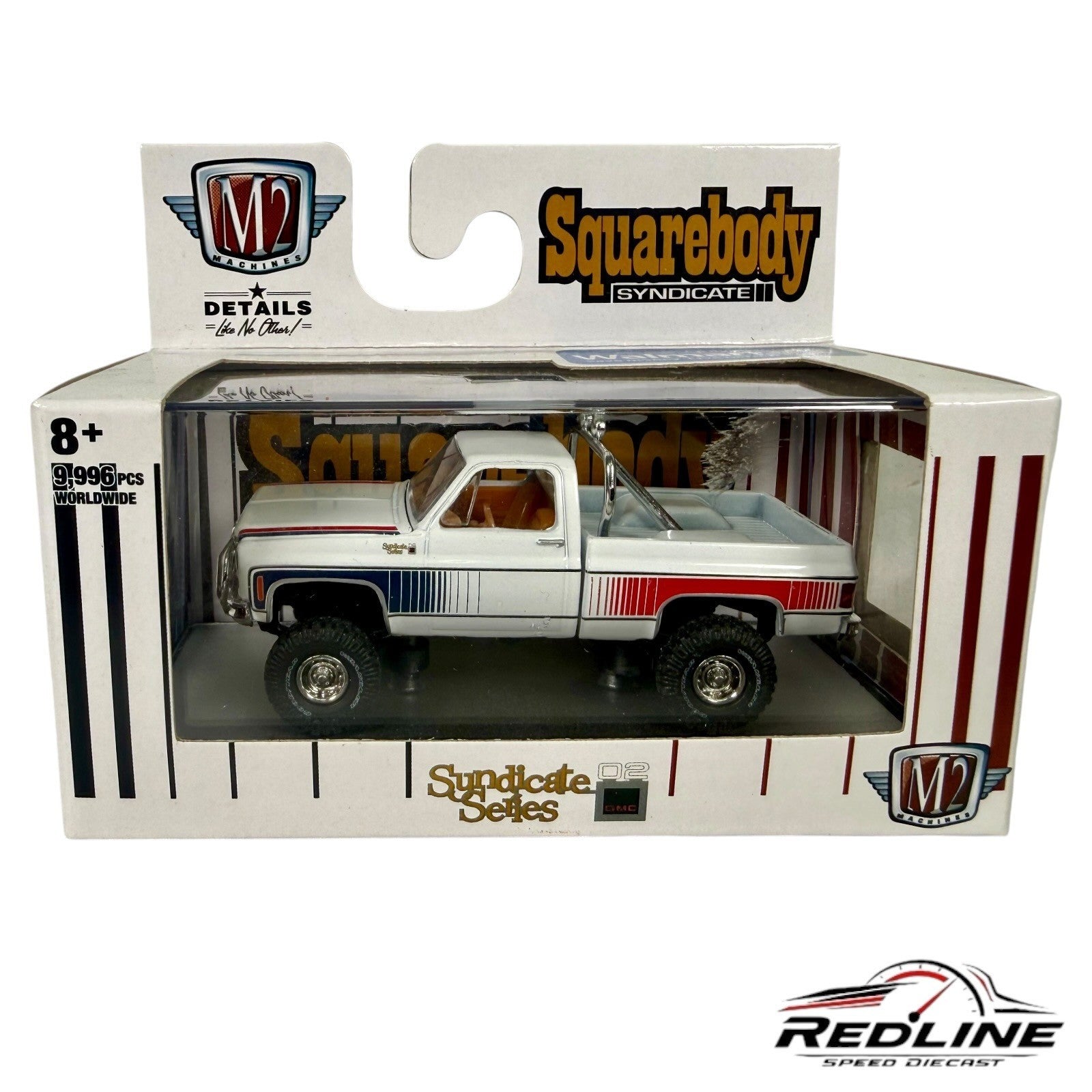 M2 MACHINES SQUAREBODY SYNDICATE 1976 GMC SIERRA GRANDE 15 4x4 "SS02" WMTS15 H15